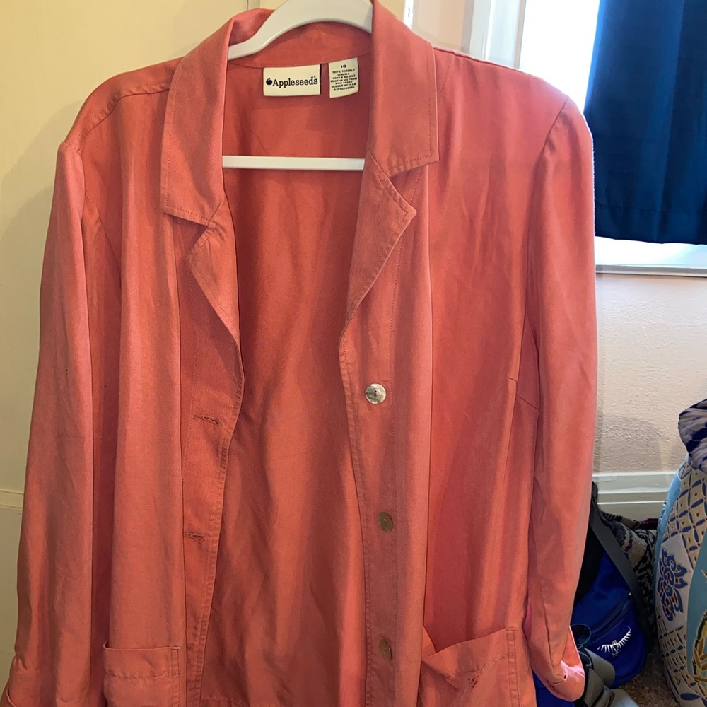 Pink slouchy blazer